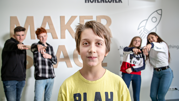 Kinder im Makerspace